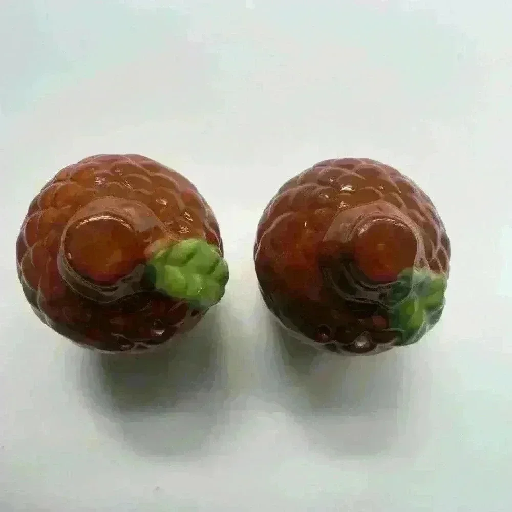 Ceramic Acorn Salt And Pepper Shaker Set Japan Thanksgiving Autumn Fall Decor